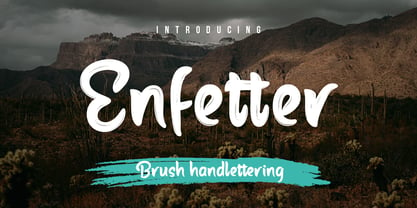 Enfetter Font Poster 1