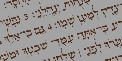 Hebrew Maran Font Poster 1
