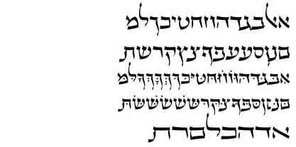 Hebrew Maran Font Poster 4