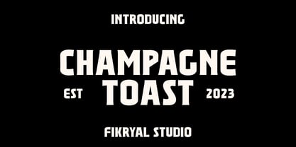 Champagne Toast Font Poster 1