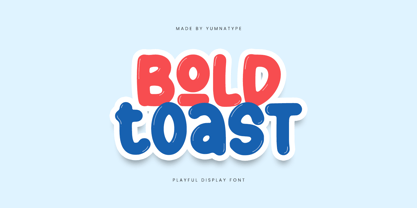 Bold Toast Font Poster 1