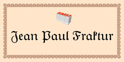 Jean Paul Fraktur Fuente Póster 1