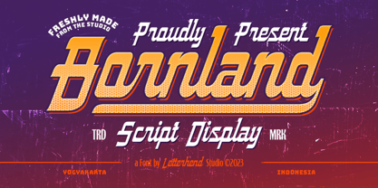 Bornland Font Poster 1