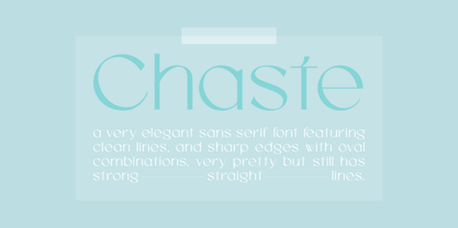 Chaste Font Poster 13