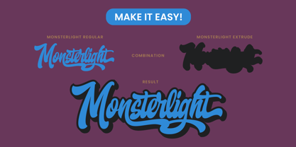 Monsterlight Font Poster 4