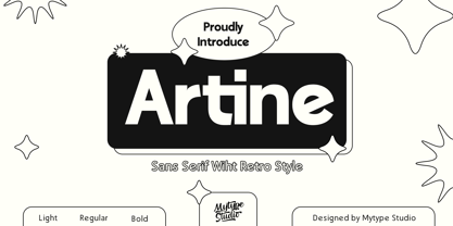 Artine Font Poster 1