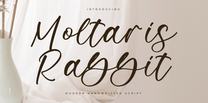 Moltaris Rabbit Font Poster 1