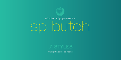 SP Butch Font Poster 1