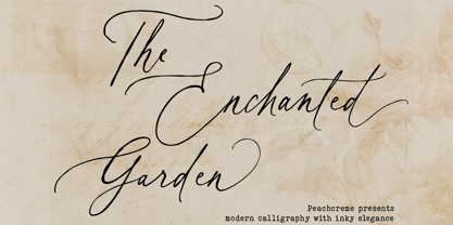 The Enchanted Garden Font Poster 1