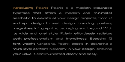 Polarix Font Poster 5