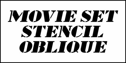 Movie Set Stencil JNL Font Poster 4