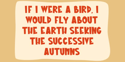 Autumn School Font Poster 6