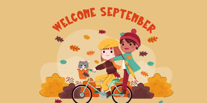 Autumn School Font Poster 5