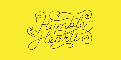 Humble Hearts Font Poster 1