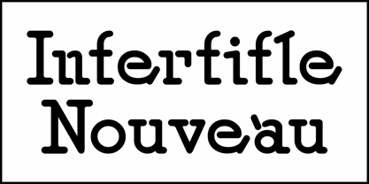 Intertitle Nouveau JNL Font Poster 4