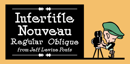 Intertitle Nouveau JNL Font Poster 3