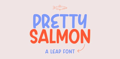 Pretty Salmon Font Poster 1