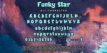 Funky Star Fuente Póster 8