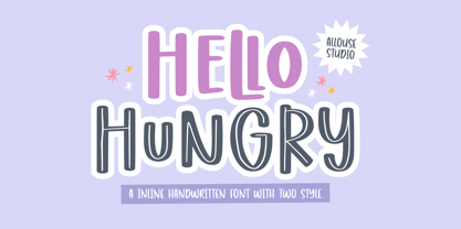 Hello Hungry Font Poster 1