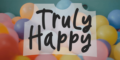 Truly Happy Font Poster 1