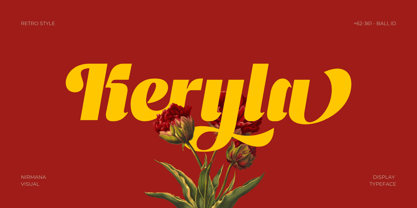 Keryla Retro Font Poster 1