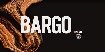 Bargo Font Poster 1