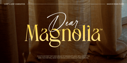 Dear Magnolia Font Poster 1