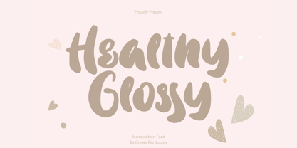 Healthy Glossy Font Poster 1