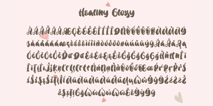 Healthy Glossy Fuente Póster 9