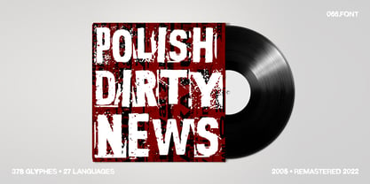 Polish Dirty News Font Poster 1