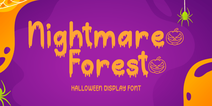 Nightmare Forest Font Poster 1