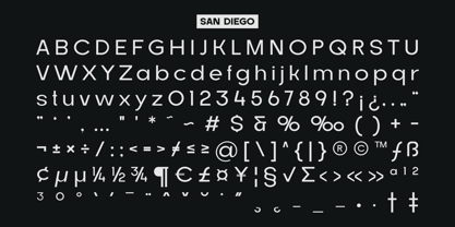 San Diego Font Poster 8