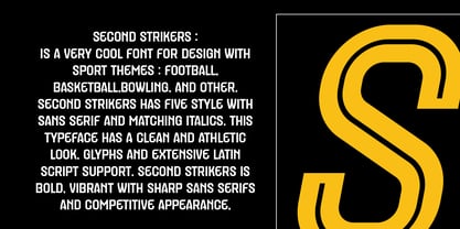 Second Striker Font Poster 2