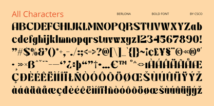 Berlona Font Poster 6