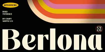 Berlona Font Poster 1