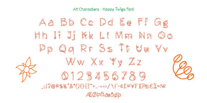 Happy Twigs Font Poster 9