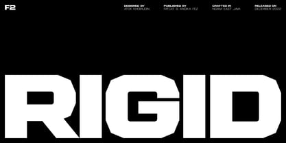Rigid Display Font Poster 1