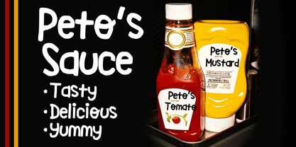 Ketchup Foodie Font Poster 2