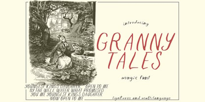 Granny Tales Font Poster 1