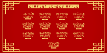 Eastern Echoes Font Poster 10