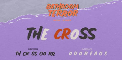 Bathroom Terror Font Poster 7
