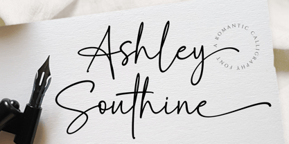 Ashley Southine Font Poster 1