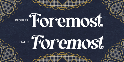 Foremost Font Poster 9
