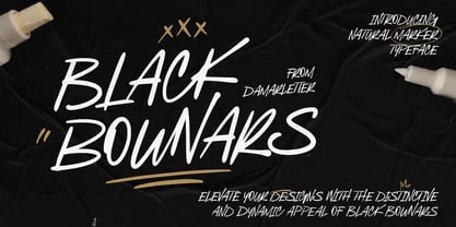 Black Bounars Font Poster 1