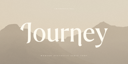 Journey Style Font Poster 1
