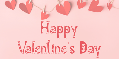 Couple Valentine Font Poster 2