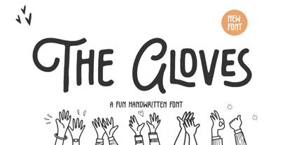 The Gloves Font Poster 1
