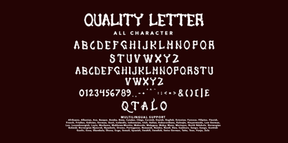 Quality Letter Font Poster 7