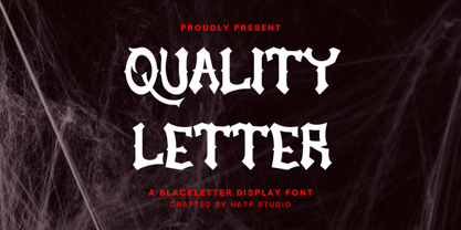 Quality Letter Fuente Póster 1