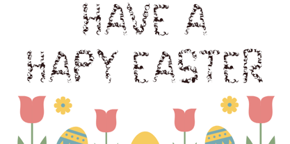 Funny Easter Font Poster 3